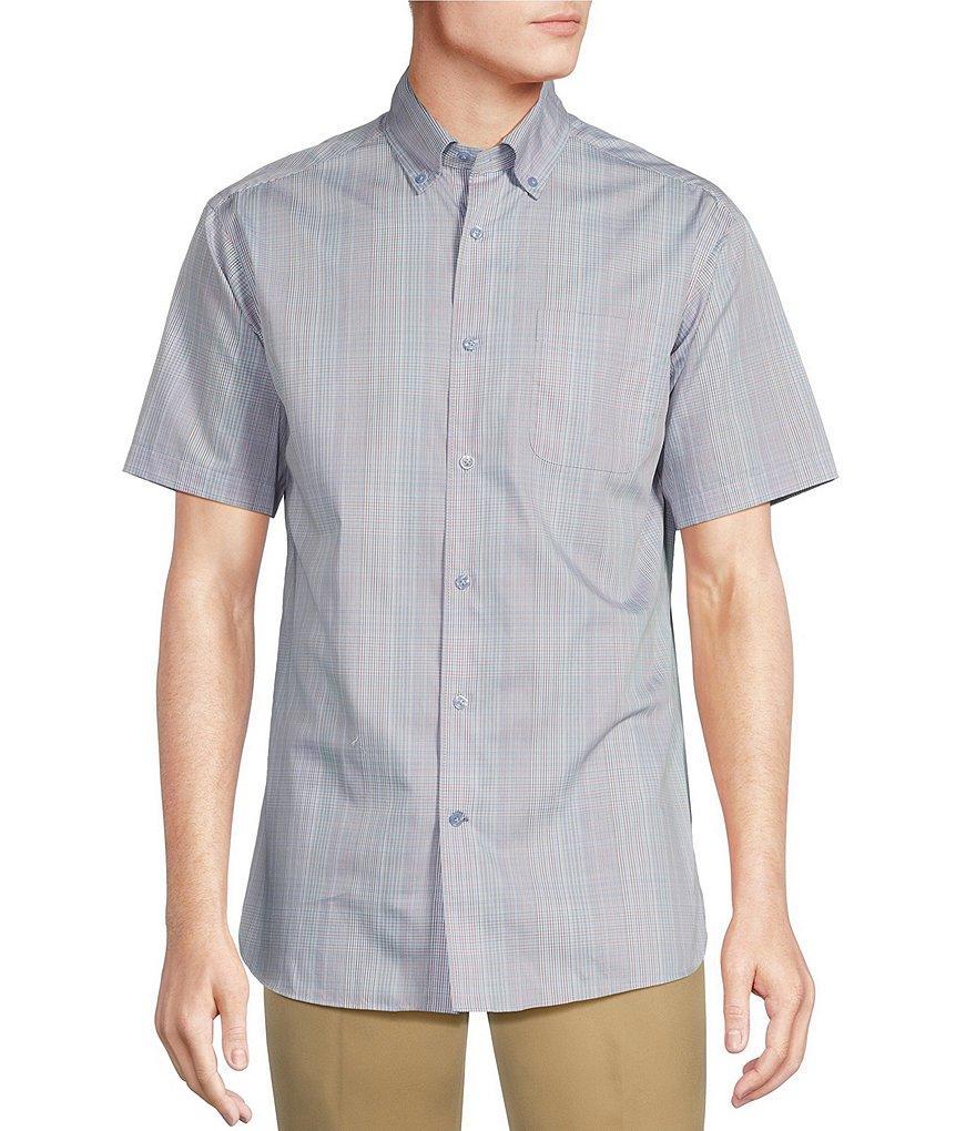 Daniel Cremieux Signature Label Plaid Poplin Short Sleeve Woven Shirt Product Image