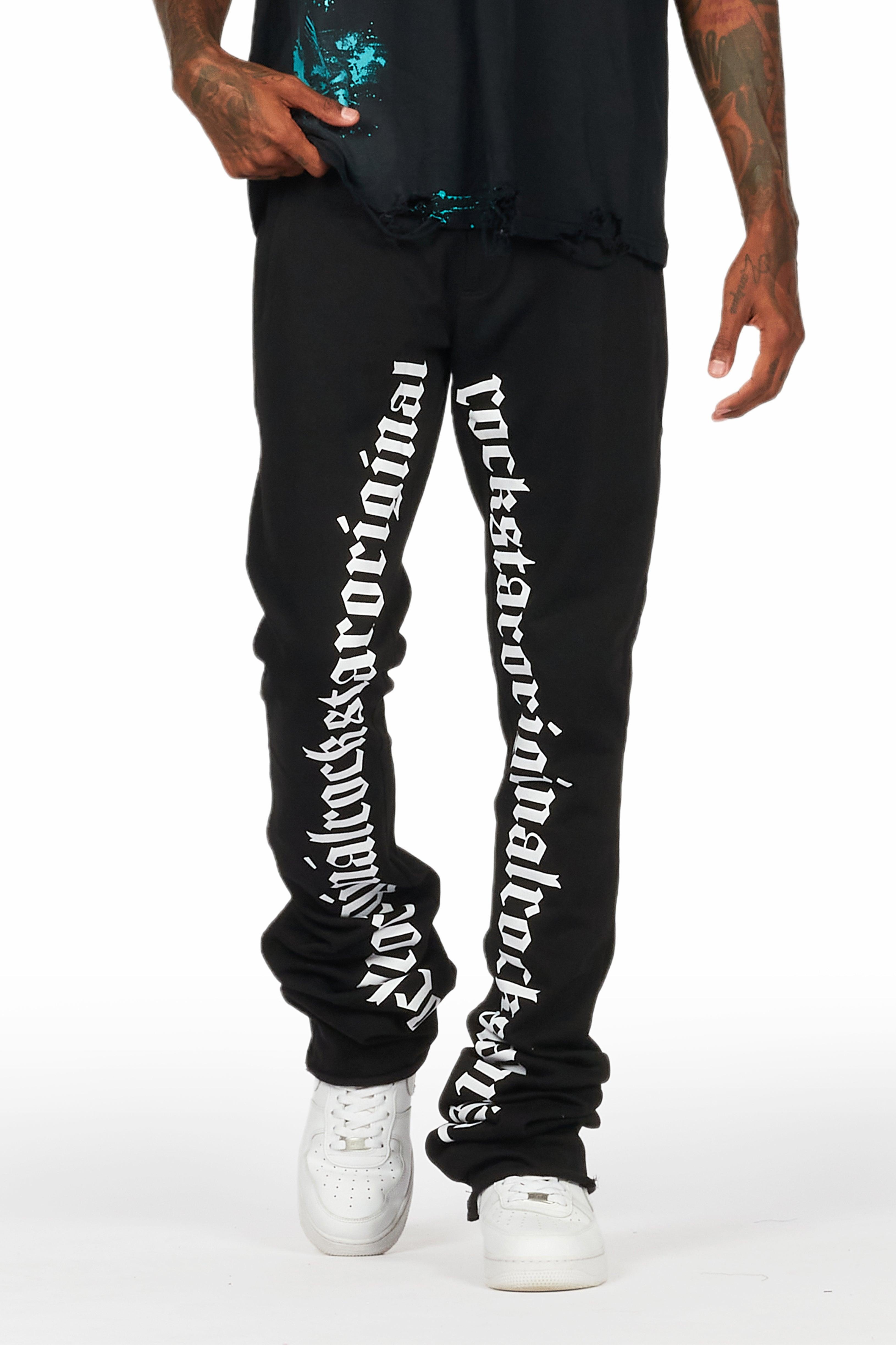 Boys Callie Black/White Stacked Flare Pants Boys product image