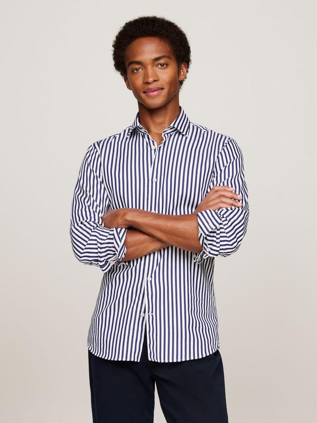 Tommy Hilfiger Men's Slim Fit THFlex Stripe Shirt Product Image