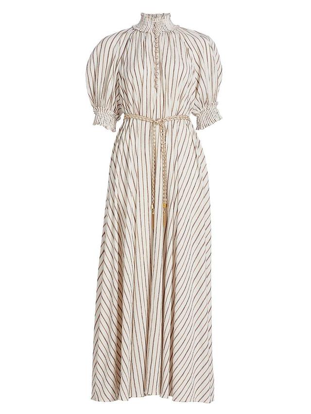 Zimmermann Devi Stripe Gauze A-Line Maxi Dress Product Image