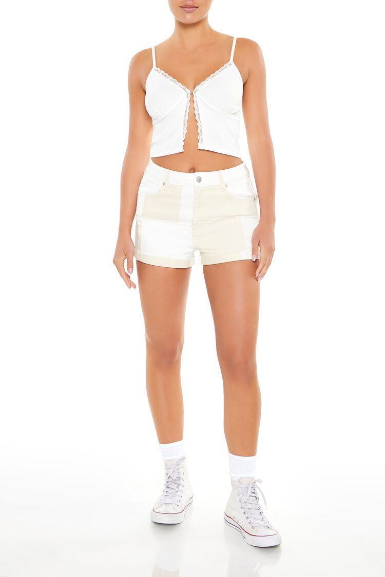 Reworked Colorblock Denim Shorts | Forever 21 Product Image