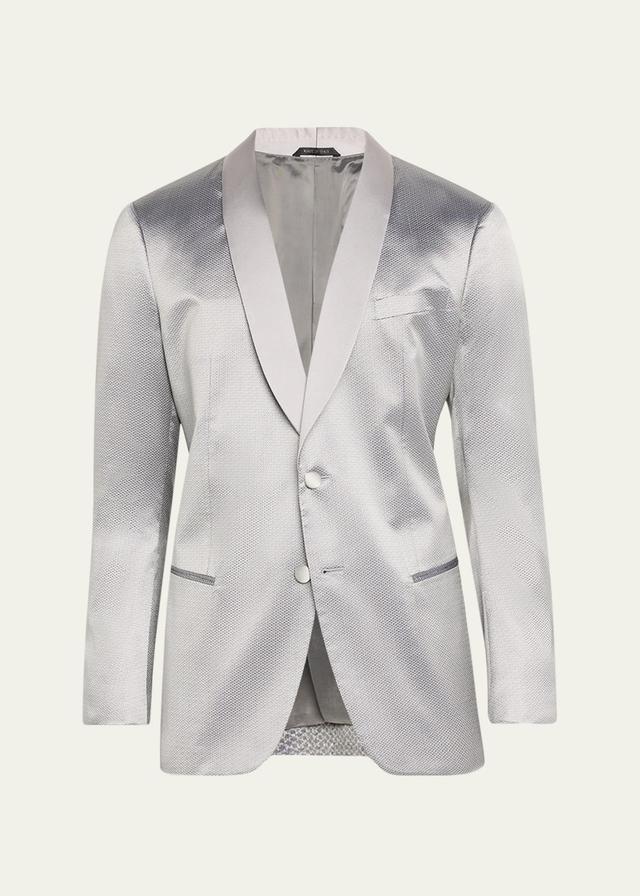 Mens Micro-Texture Shawl Dinner Jacket Product Image