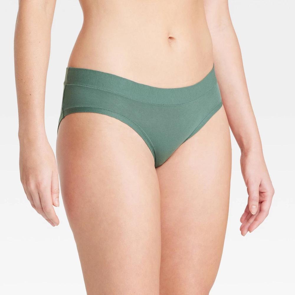 Womens Cotton Comfort Hipster Underwear - Auden Teal XS Product Image