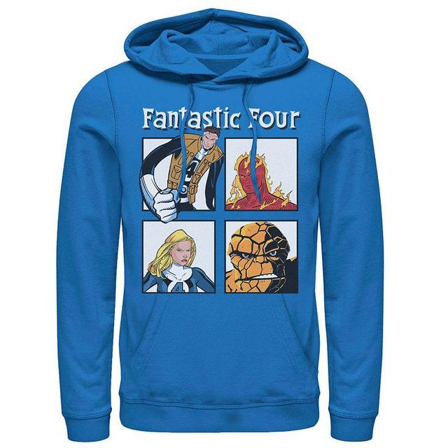 Mens Marvel Fantastic Four Ready To Fight Portrait Panels Hoodie Product Image