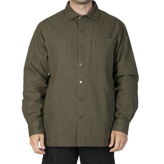 Mens Sonoma Goods For Life Fleece-Lined Canvas Shirt Jacket Product Image