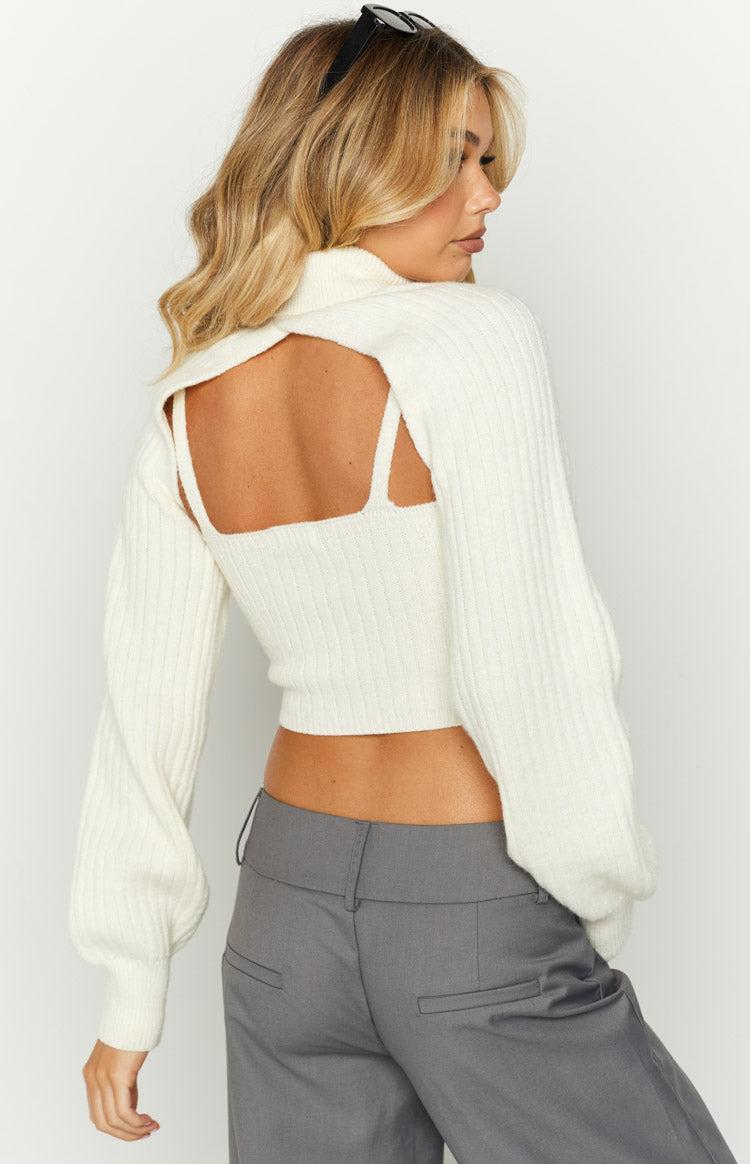 Dom Cream Roll Neck Sweater Product Image