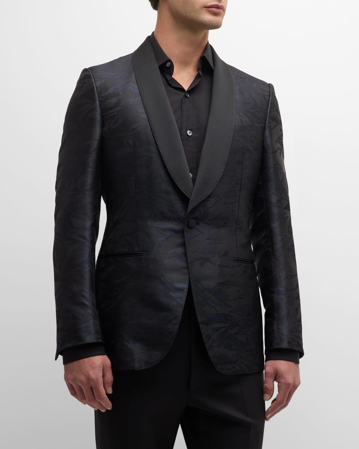 Mens Jacquard Shawl Dinner Jacket Product Image