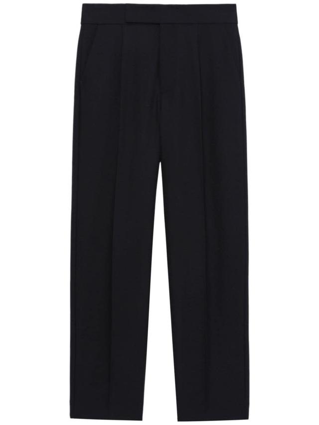 Tailored Straight-leg Trousers In Black Product Image