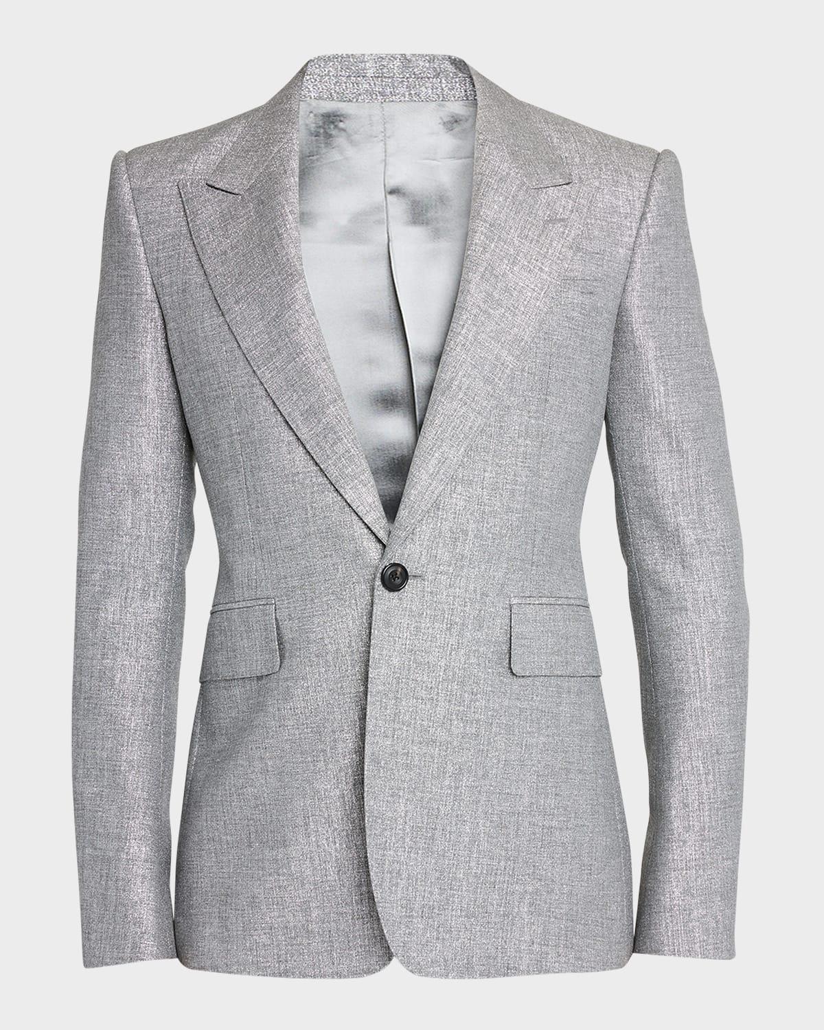 Mens Metallic Fitted Sport Coat Product Image