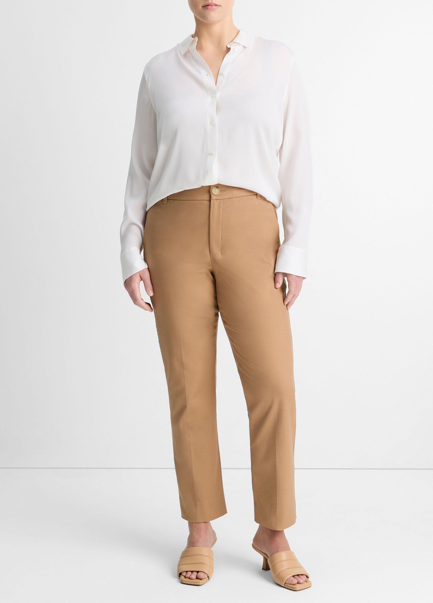 Womens Cigarette Trouser, Almond, Size 18 Vince Product Image