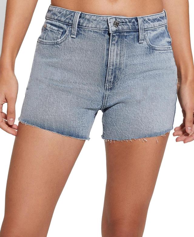 Guess Womens Relaxed Denim Shorts Product Image