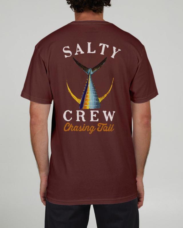 Tailed S/S Tee - Maroon Product Image