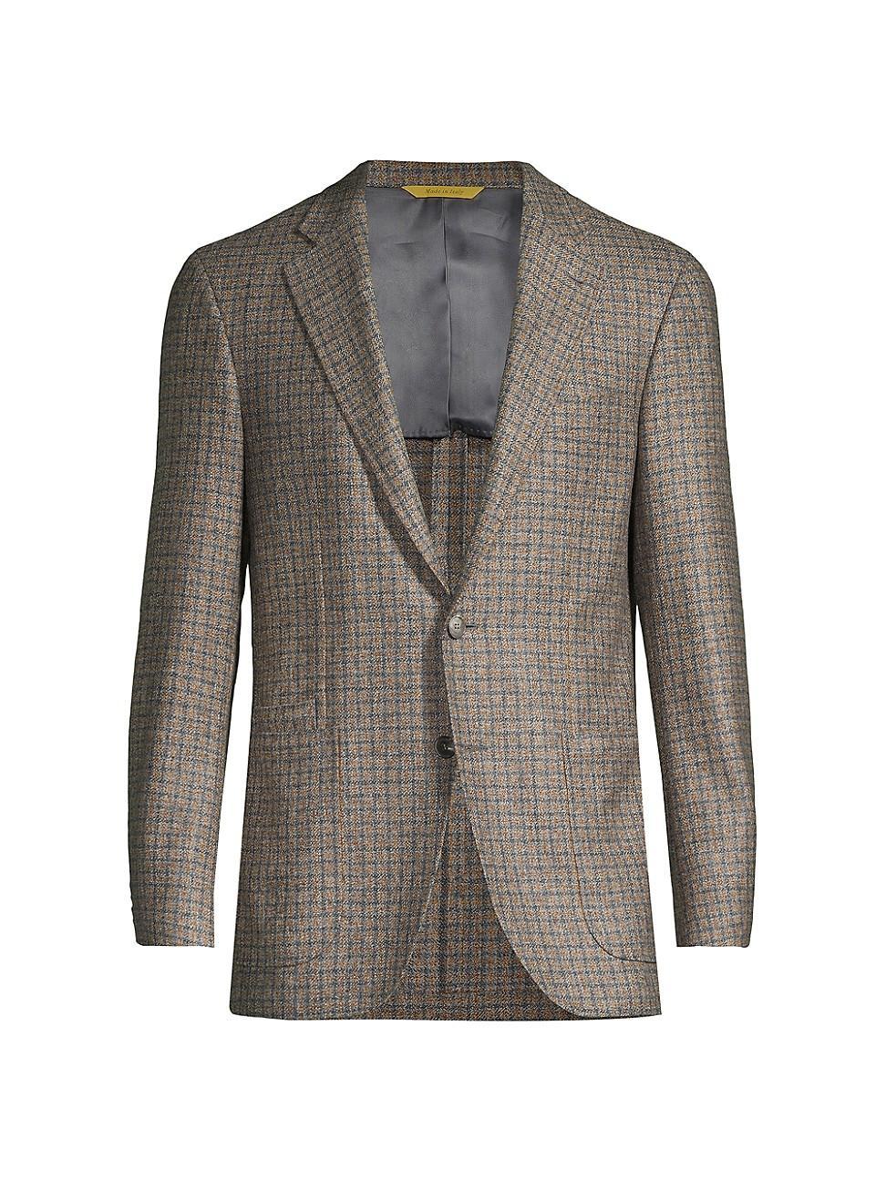 Mens Plaid Wool Sportcoat Product Image