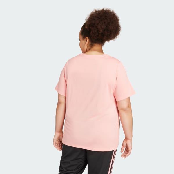 Essentials Slim 3-Stripes Tee (Plus Size) Product Image