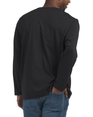 Organic Pima Cotton Henley Top for Men Product Image