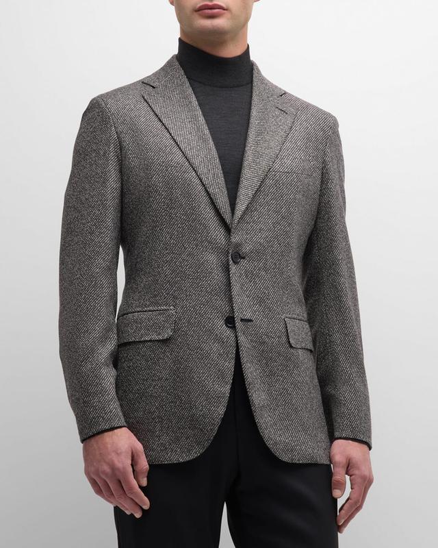 Mens Two-Tone Twill Blazer Product Image