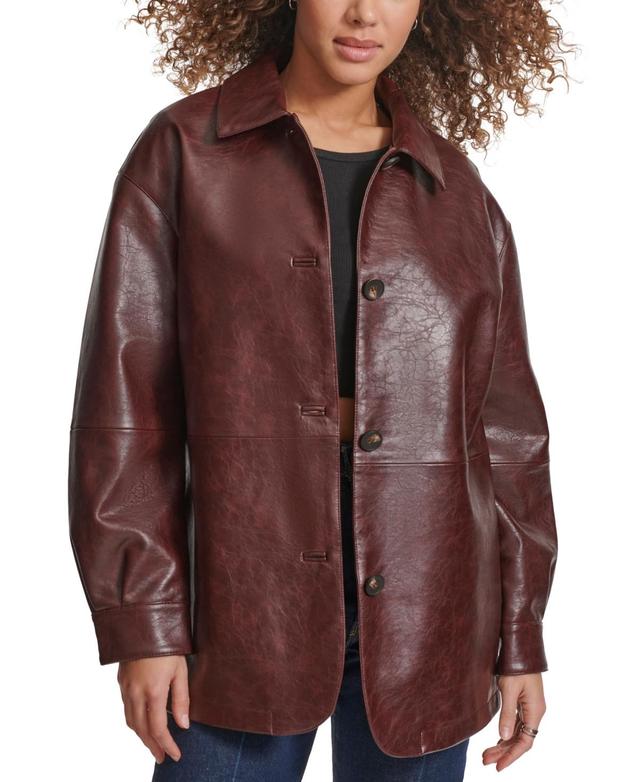 levis Oversize Faux Leather Relaxed Jacket Product Image