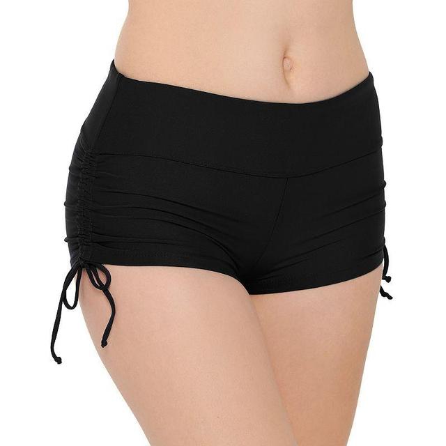 Womens Freshwater Ruched-Side Swim Boyshorts Product Image