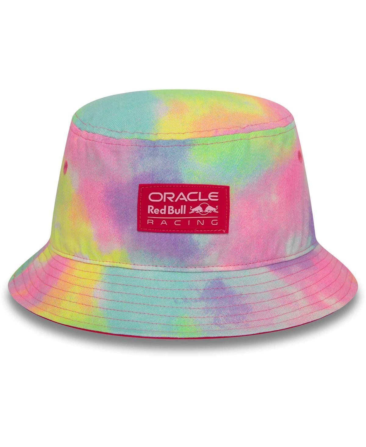 Mens New Era Red Bull Racing Tie-Dye Denim Bucket Hat Product Image