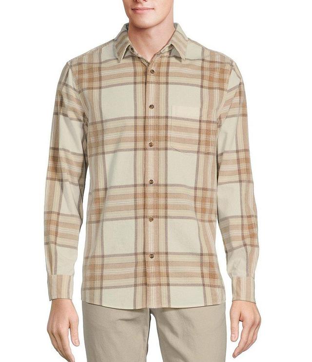 Rowm The Nomad Long Sleeve Large Plaid Washed Corduroy Shirt Product Image