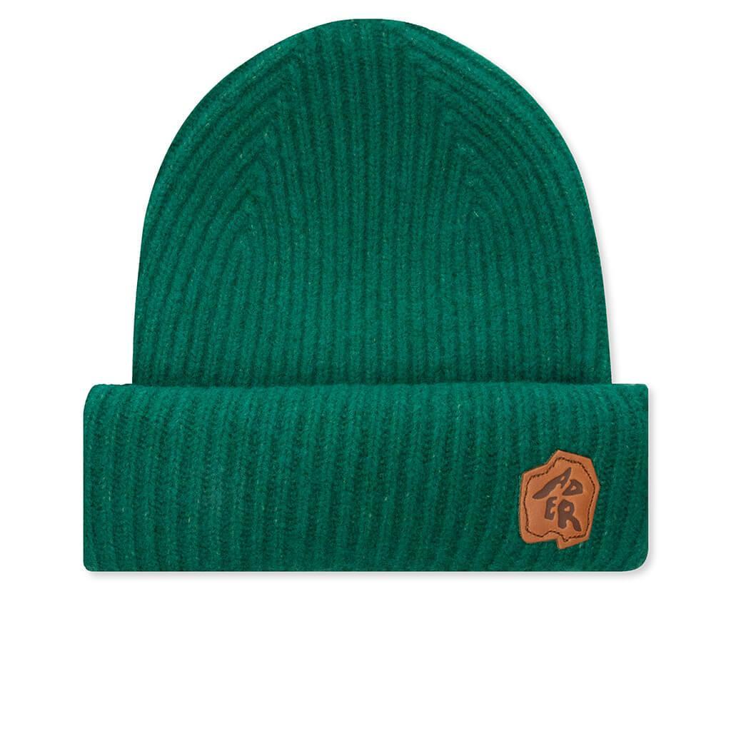 Ribbed Knit Beanie - Green Male Product Image