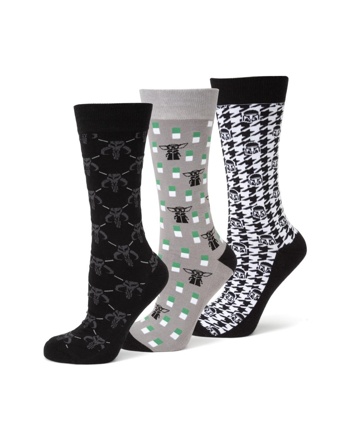 Mens 3-Pair The Mandalorian Socks Product Image