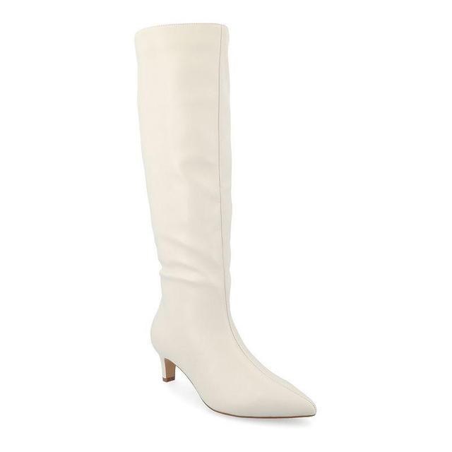 Journee Collection Tru Comfort Foam Womens Tullip Knee High Boots Ivory Product Image