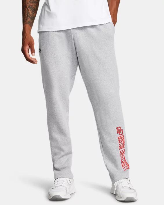 Mens UA Rival Fleece Collegiate Open Bottom Pants Product Image