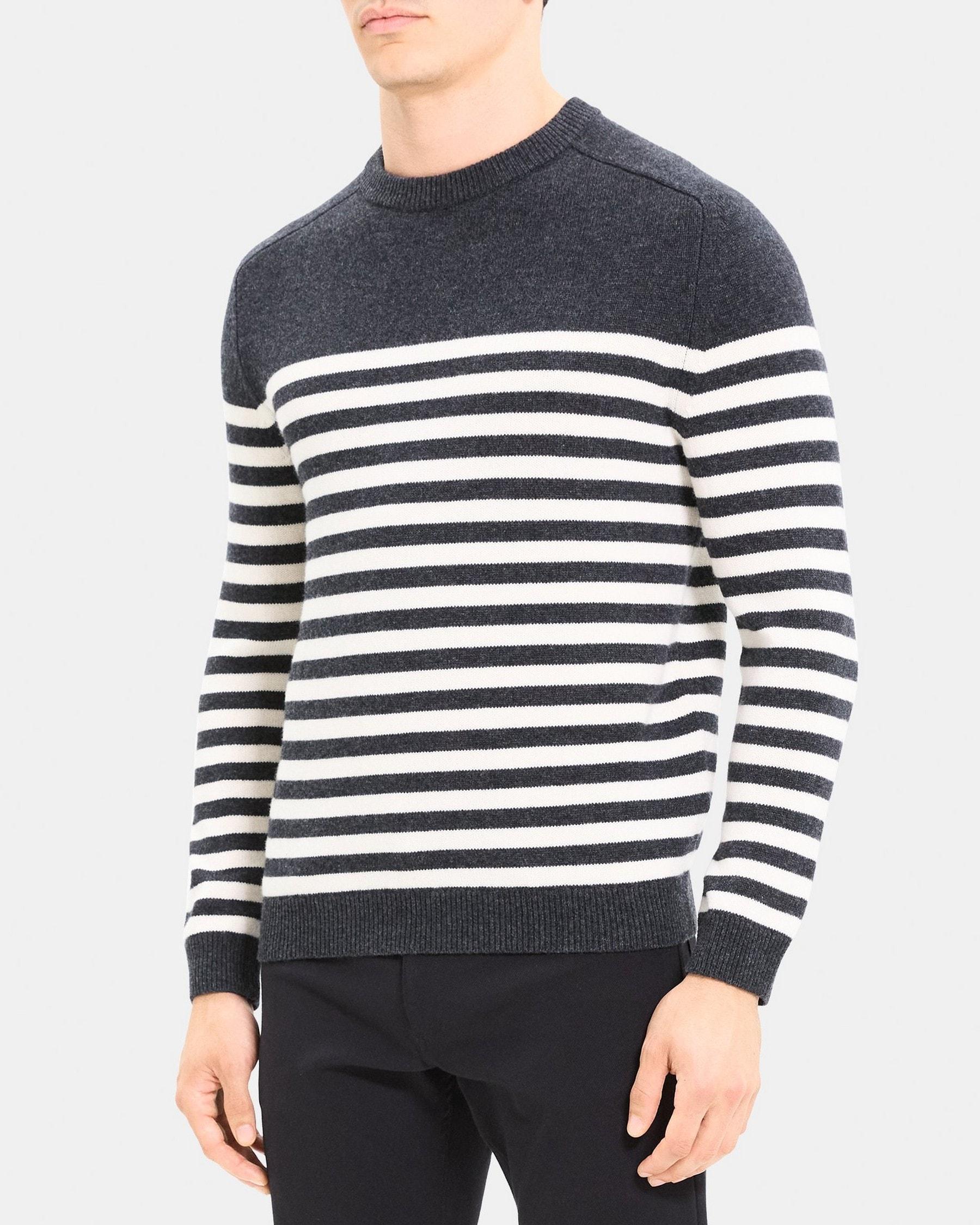 Striped Sweater in Wool-Cashmere Product Image