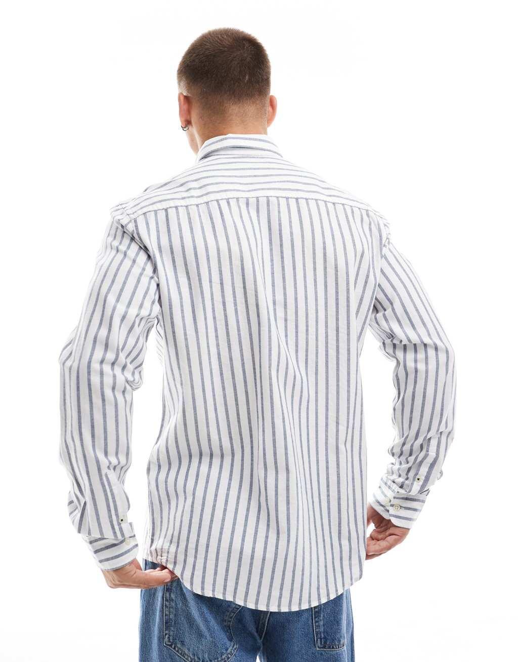 Jack & Jones shirt with blue stripes  Product Image