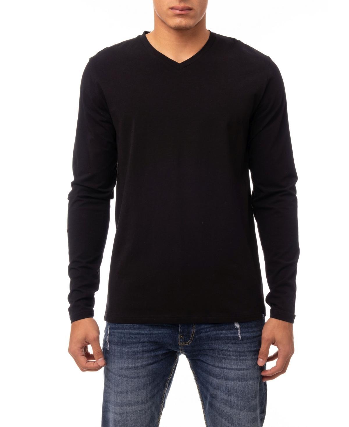 X-Ray Mens Soft Stretch V-Neck Long Sleeve T-shirt Product Image