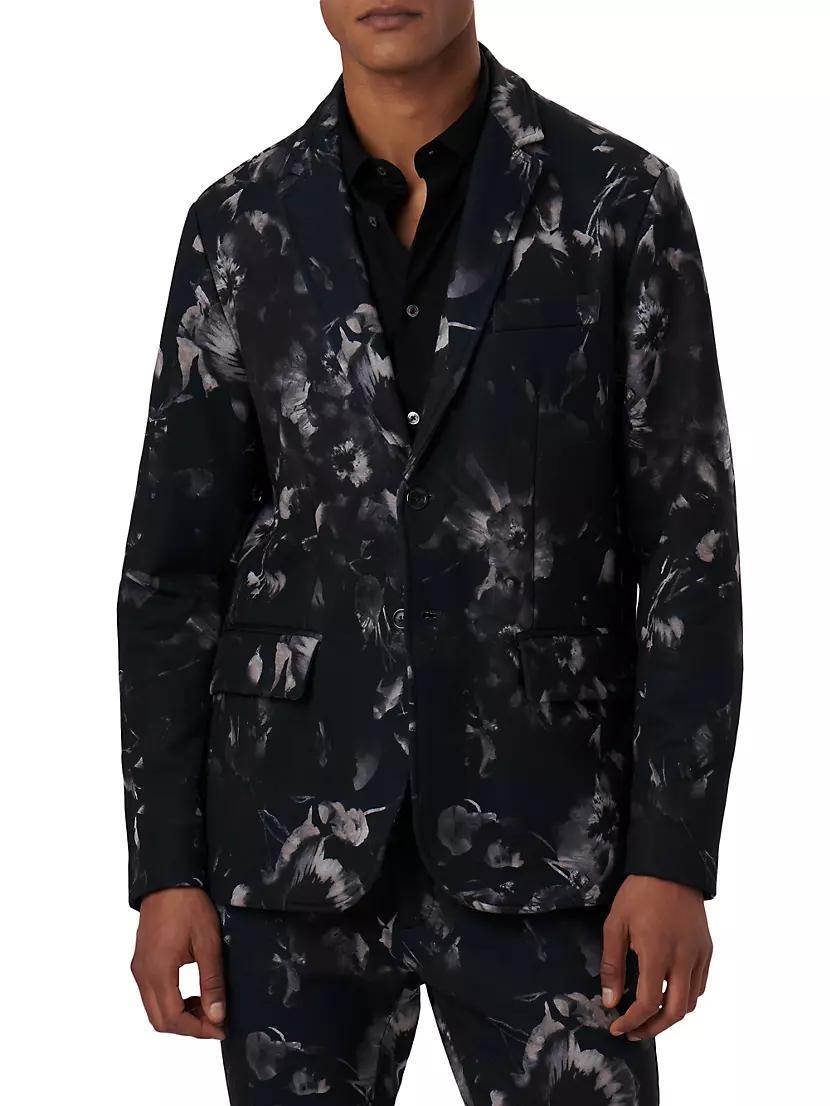 Floral Notch Lapel Blazer Product Image