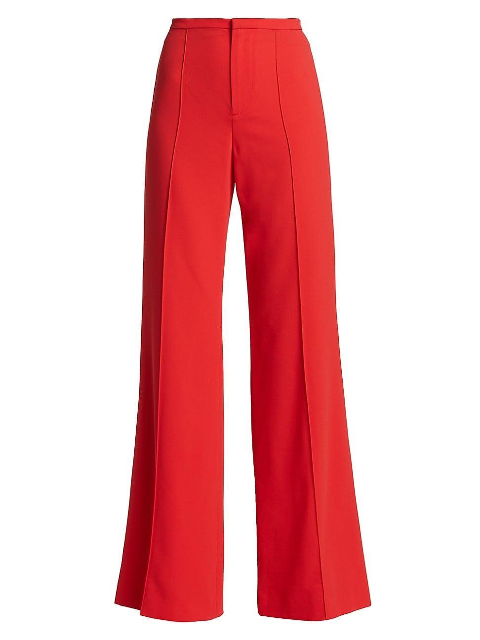 Womens Dylan High-Waisted Wide-Leg Pants Product Image