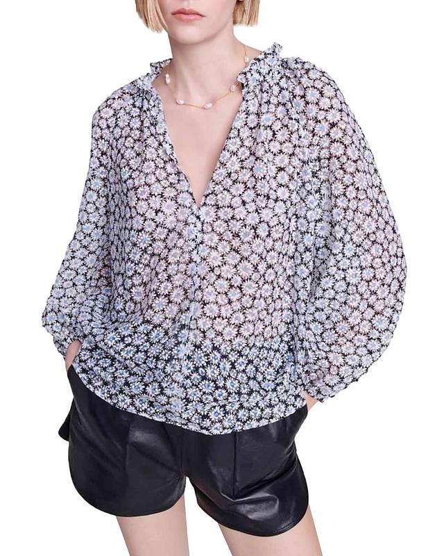 Womens Floral Blouse Product Image