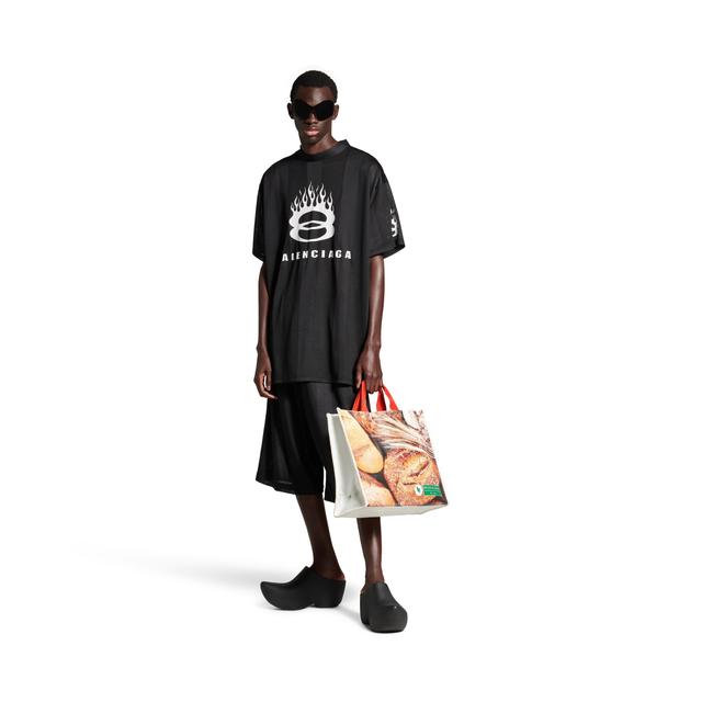 Burning Unity T-shirt Oversized in Black Product Image