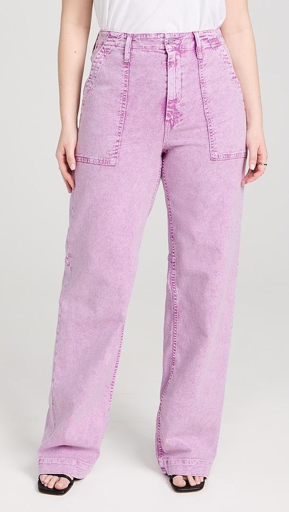 MOTHER High Waisted Patch Pocket Spinner Heel Jeans | Shopbop Product Image