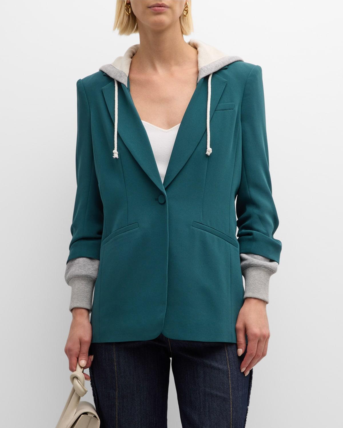 Cinq a Sept Hooded Khloe Jacket Size 0, 10, 2, 6. Product Image