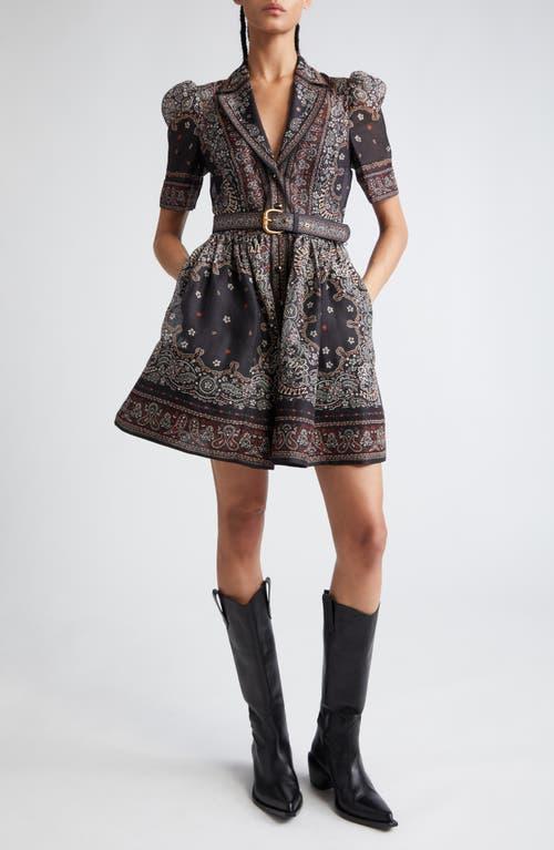 Zimmermann Matchmaker Bandana Print Organza Shirtdress Product Image