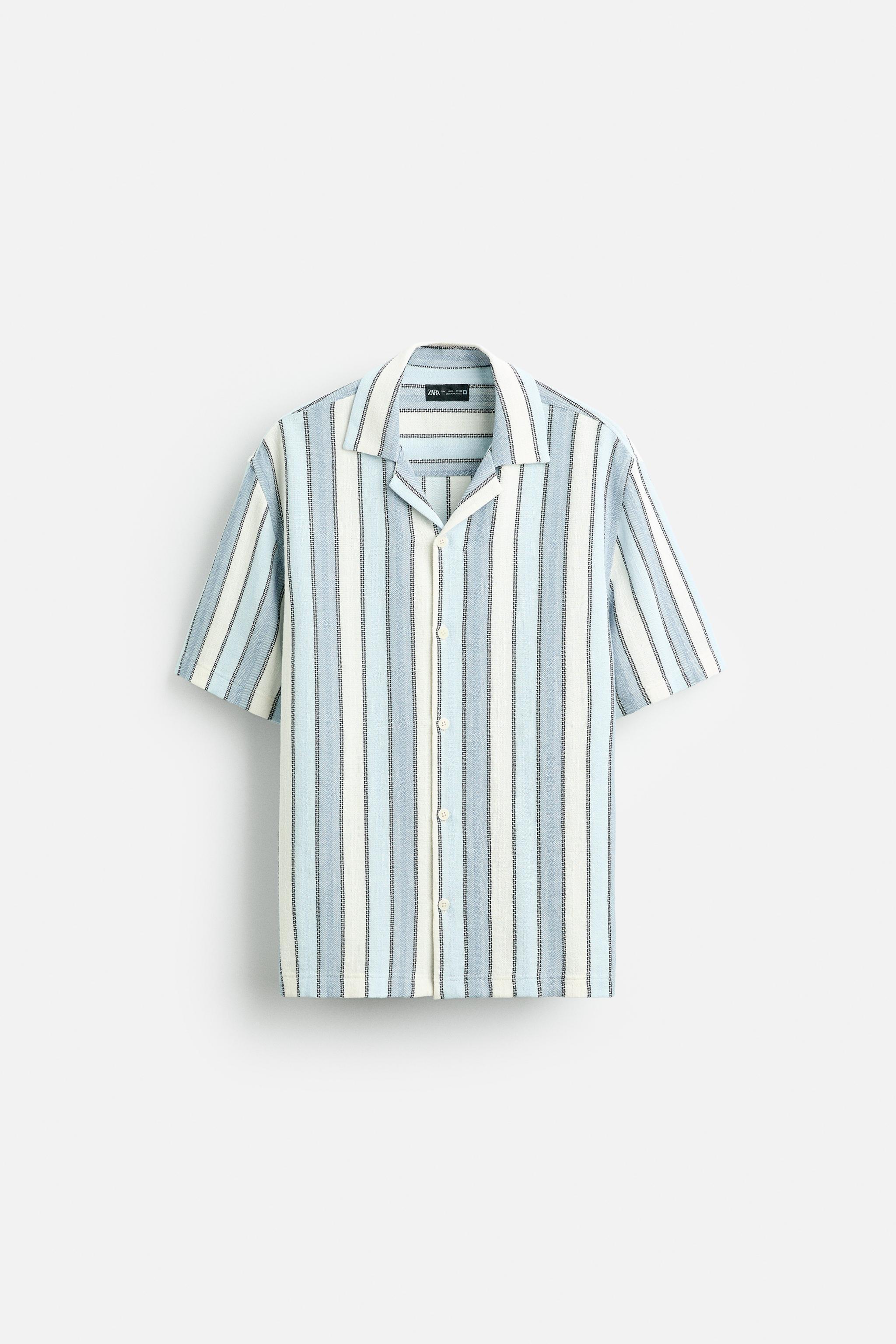 TEXTURED STRIPED SHIRT Product Image