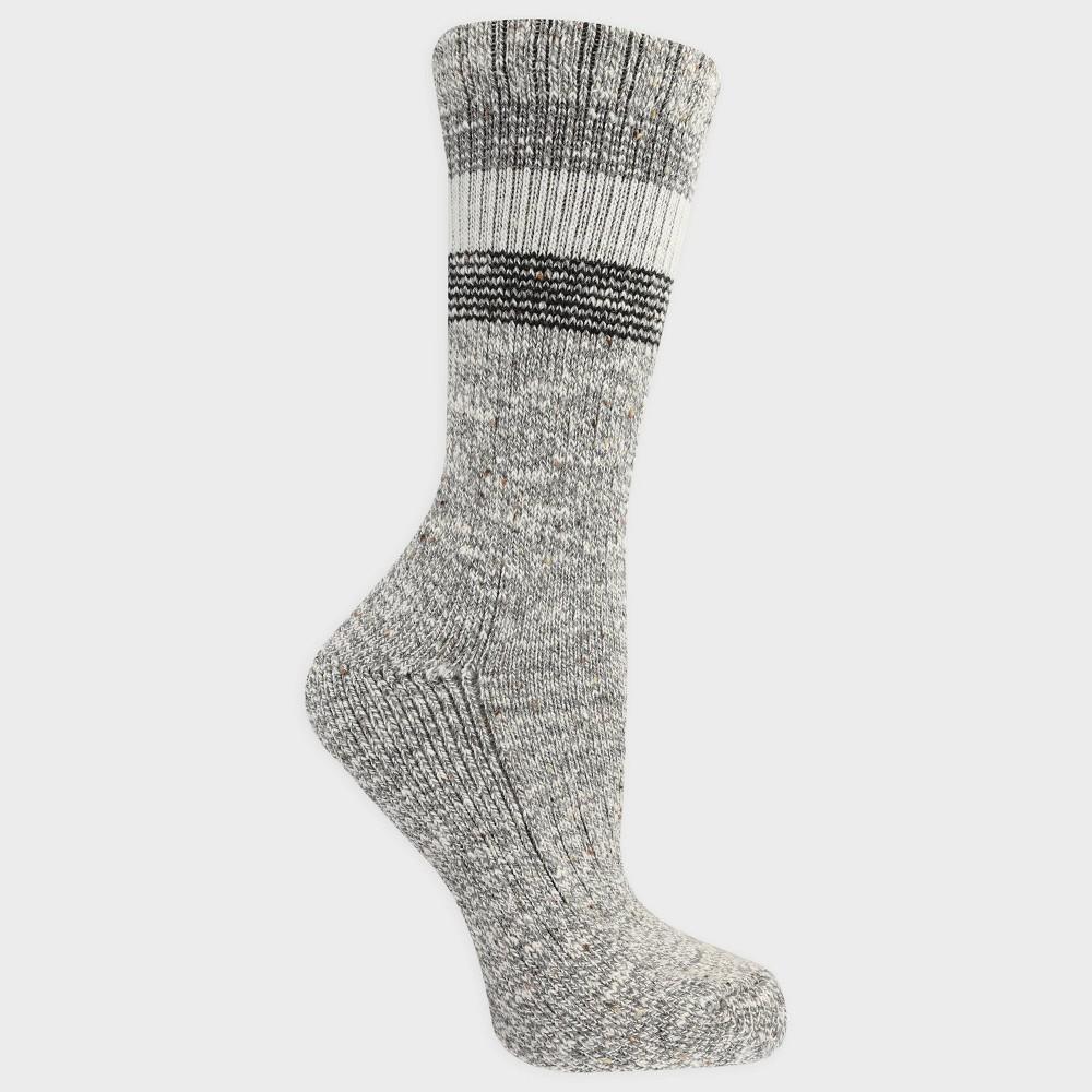 Alaska Knits Womens Striped Timeless Wool Blend Heavyweight Boot Socks 4-10 Product Image