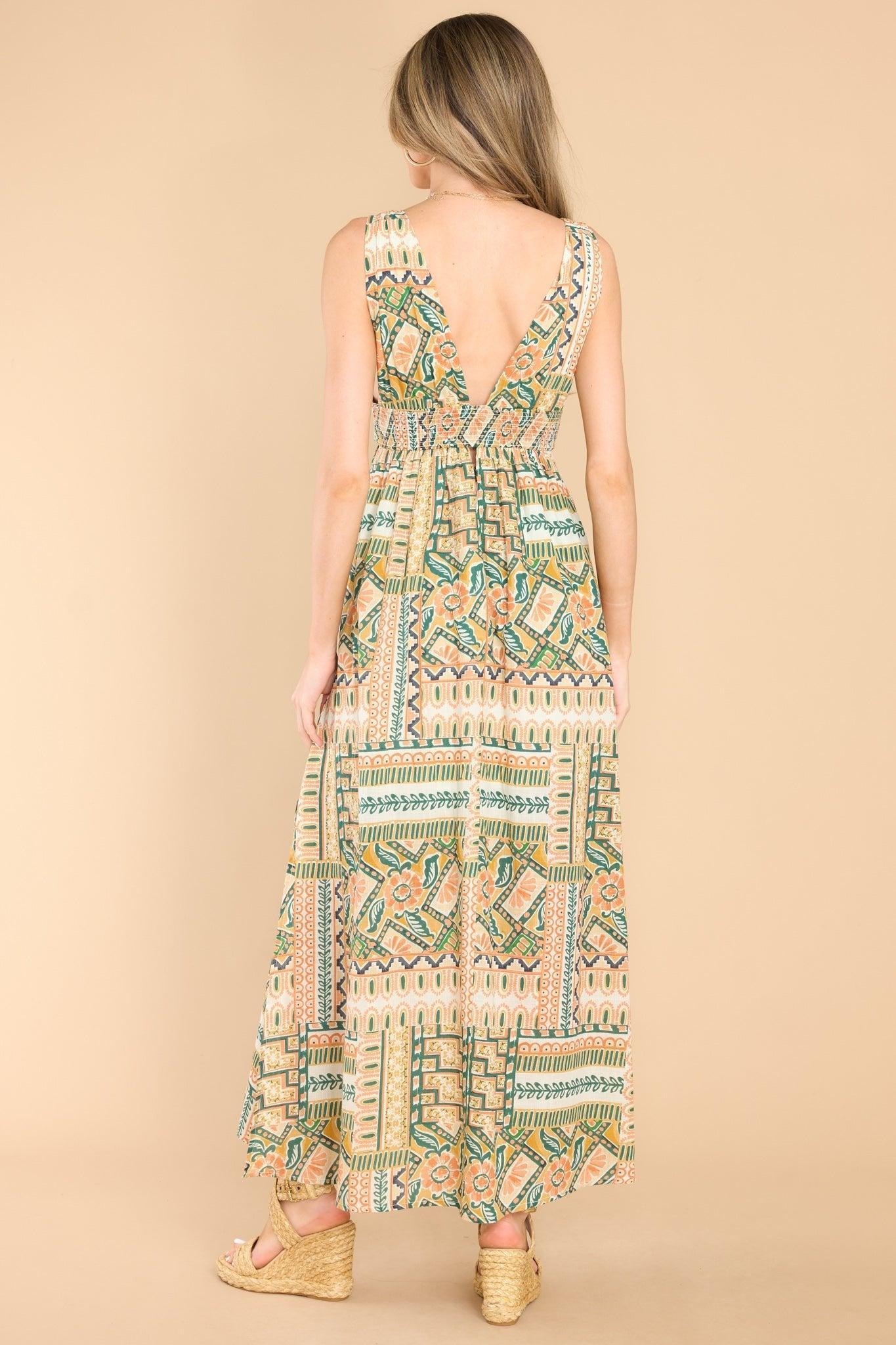 In The Future Green Multi Print Maxi Dress Product Image