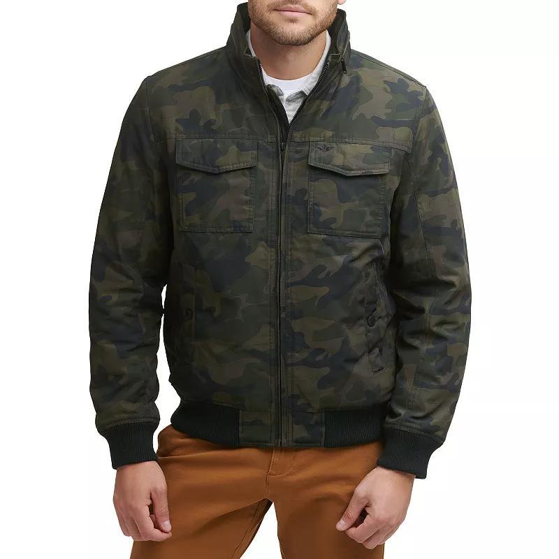 Mens Dockers 2-Pocket Bomber Jacket Green Product Image