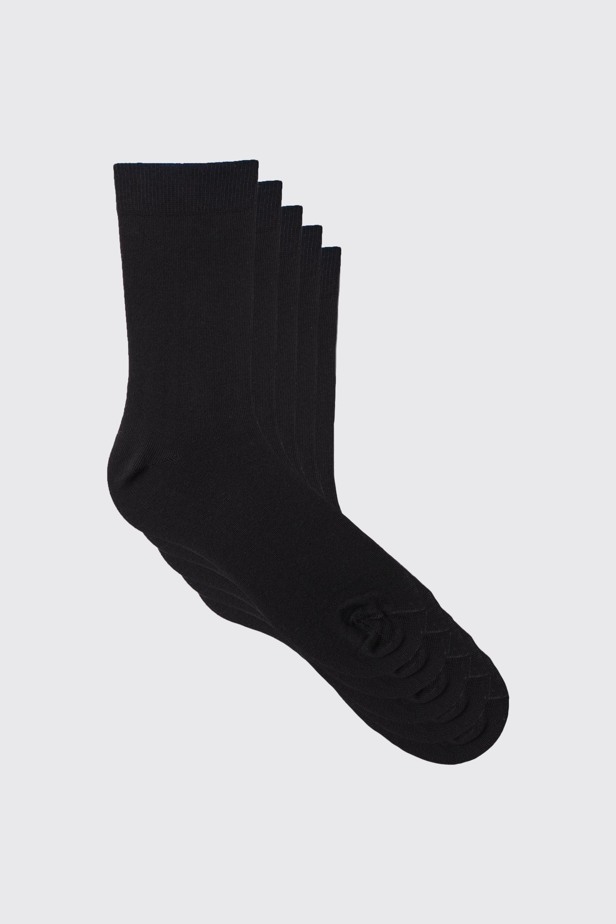 5 Pack Plain Socks | boohooMAN USA Product Image