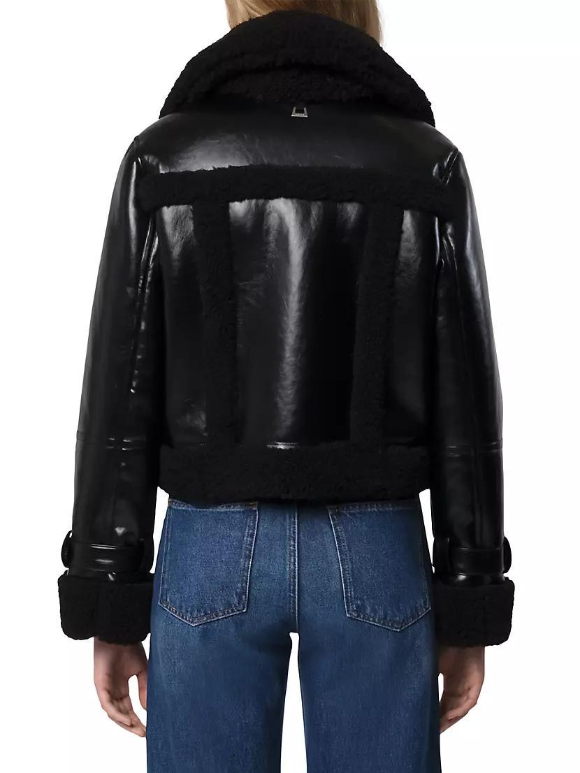 Jay Shiny Faux-Leather Jacket Product Image