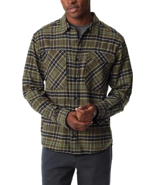 Bass Outdoor Mens Stretch Flannel Button-Front Long Sleeve Shirt Product Image