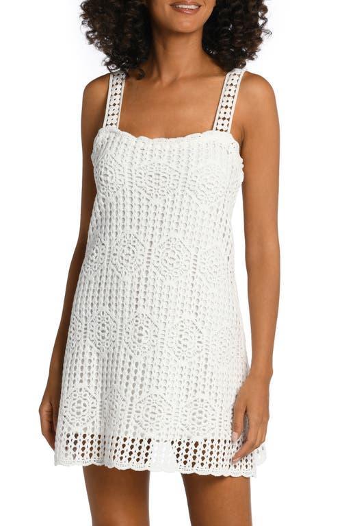 La Blanca Waverly Tank Crochet Dress (Ivory) Women's Swimwear Product Image