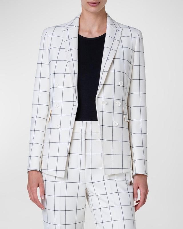 Womens Windowpane Check Blazer Product Image