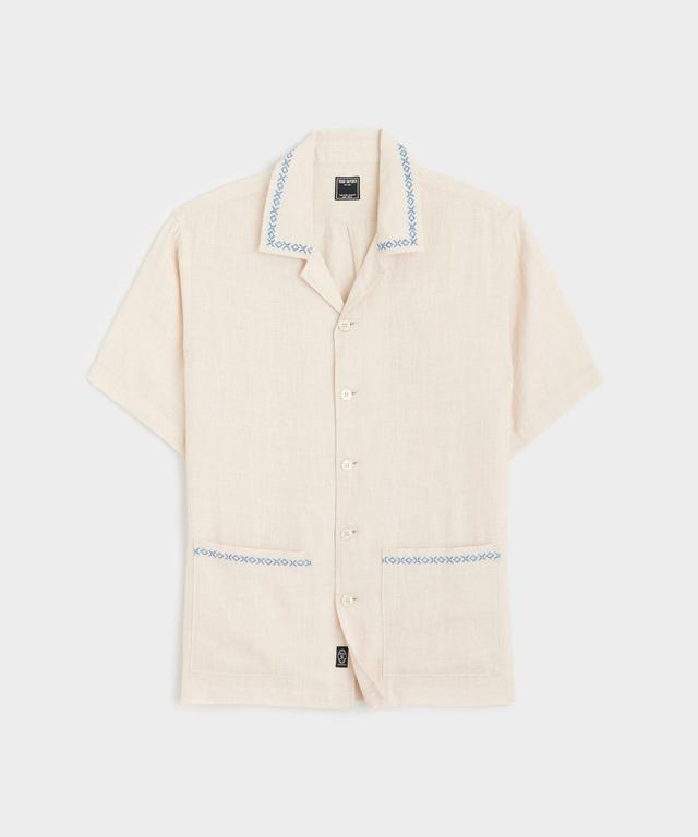 Embroidered Leisure Shirt in Canvas Product Image