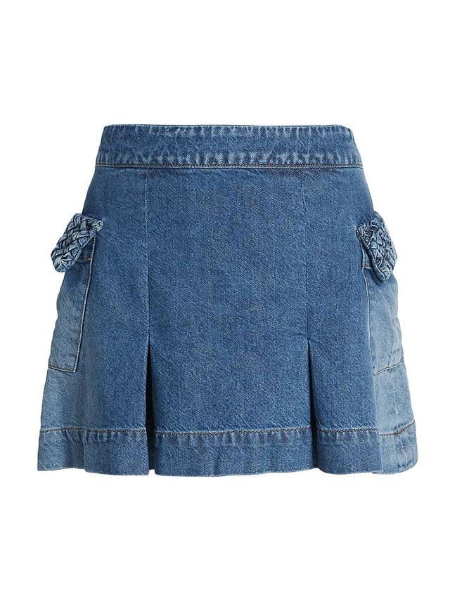 Womens Agatha Denim Miniskirt Product Image