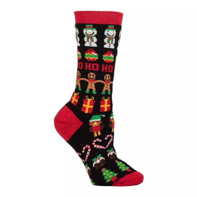 Womens Heat Holders Ultra Lite 3x Warmer Gingerbread Crew Socks Product Image